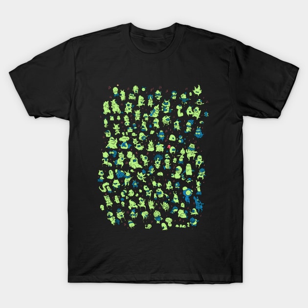 Alien Dance Party T-Shirt by mikejbecker